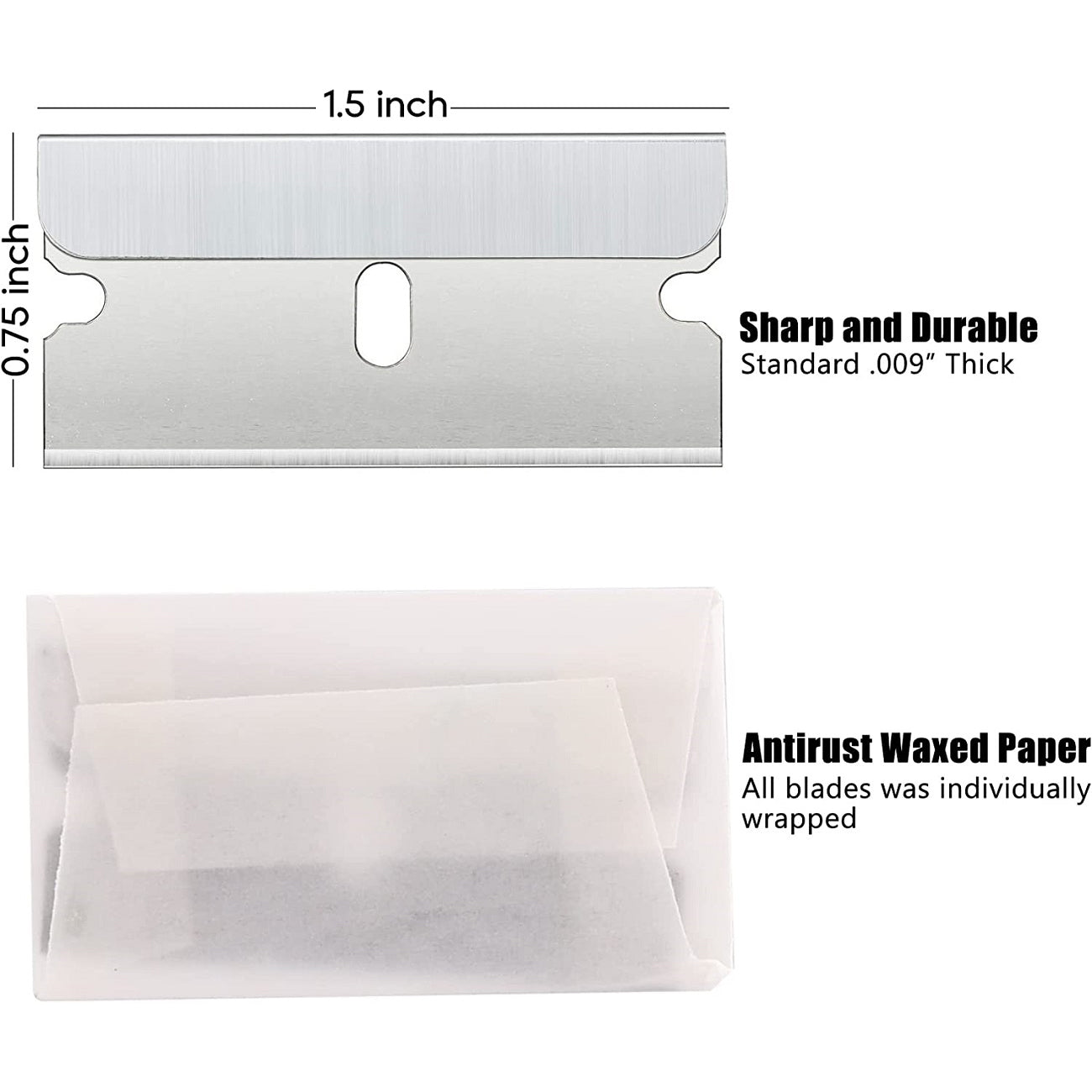 Rectangle Razor Blade REXBETI Single Edge Industrial Razor Blades