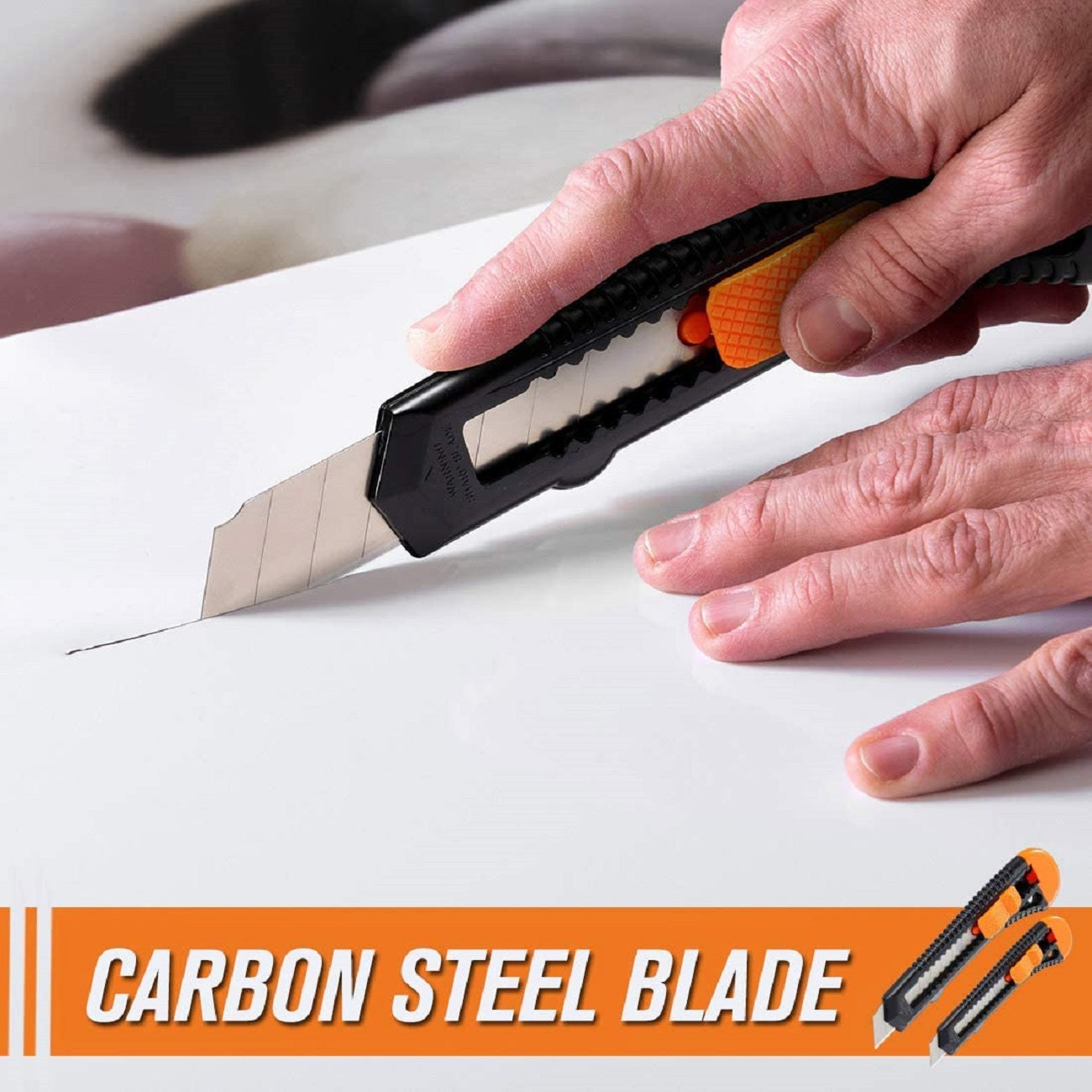 Retractorable Razorblade REXBETI 12-Pack Razor Blade Utility Knife Retractable Box Cutter