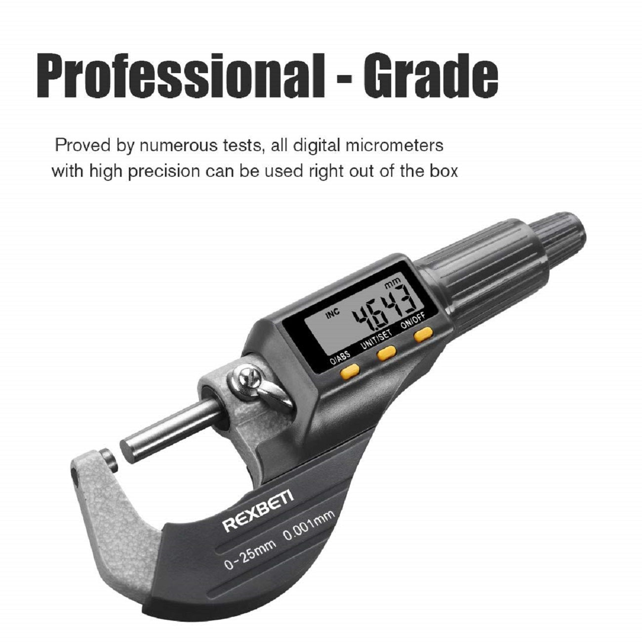INSIZE Precision Measuring Tool Kit: 9 Pieces, Digital Caliper, Mechanical  Outside Micrometer