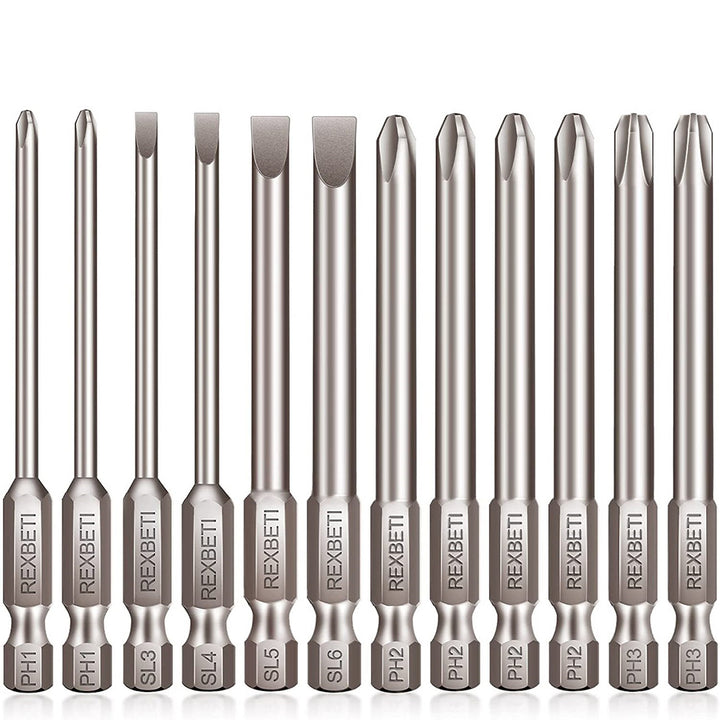 Forney #2 Phillips Power Bits, 3-Inch Length, 10-Pack – Heavy-Duty For Power Drills