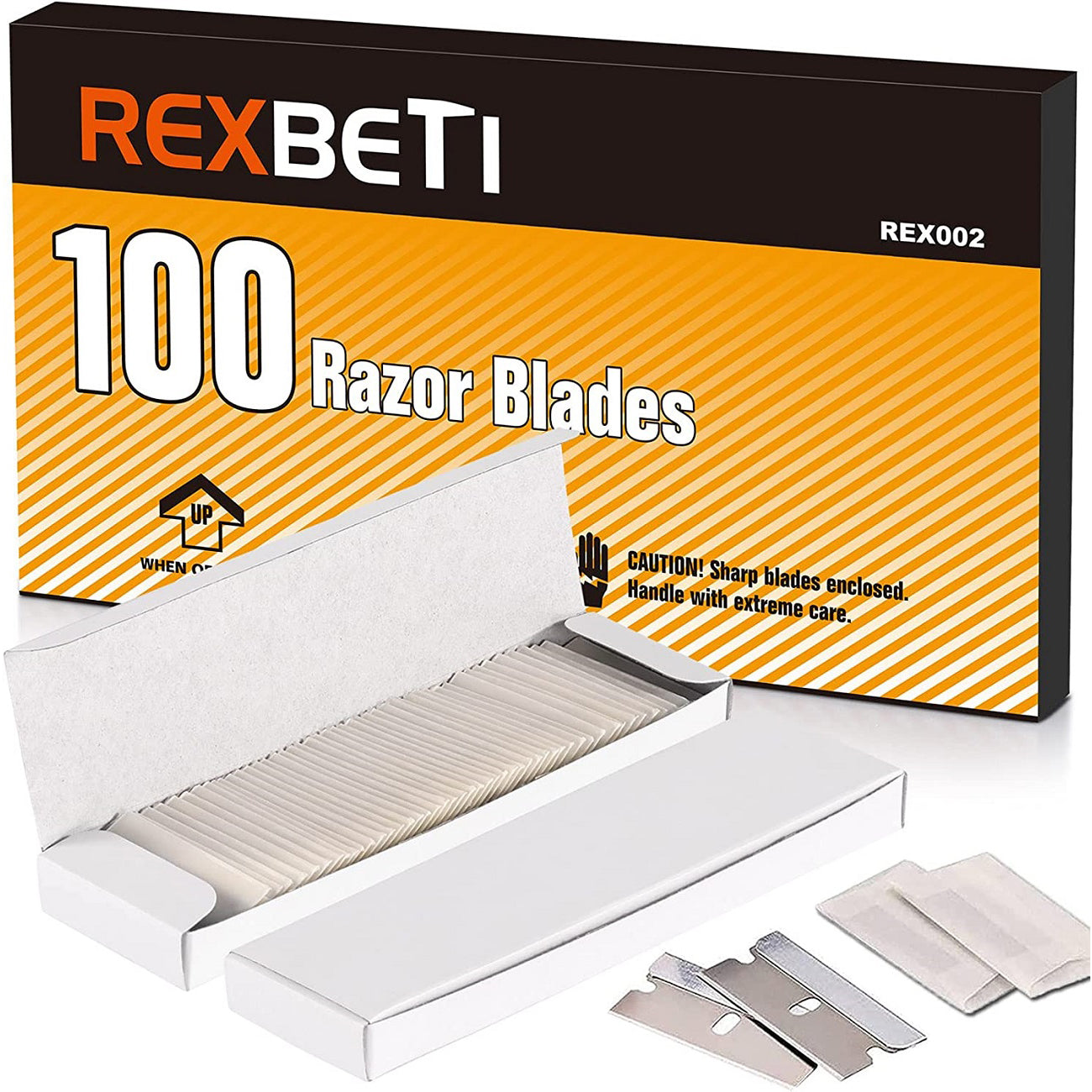 Rectangle Razor Blade REXBETI Single Edge Industrial Razor Blades