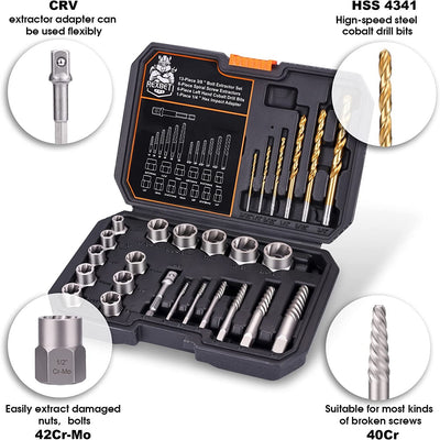 Nut Remover & Bolt Extractor Set